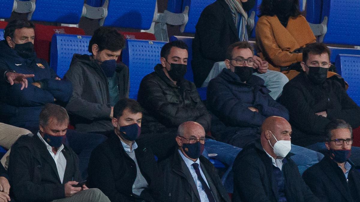 Xavi Hernandez durante el FC Barcelona B vs Sevilla Atletico