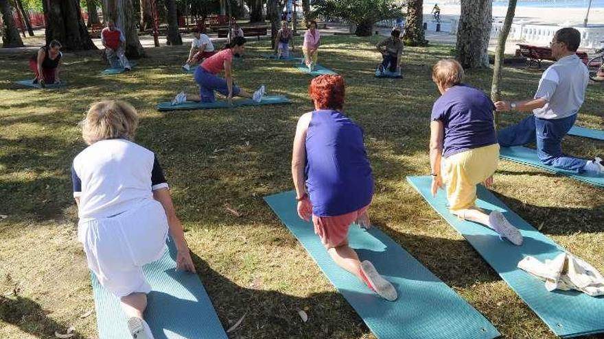 Una actividad deportiva en Vilagarcía. // Iñaki Abella