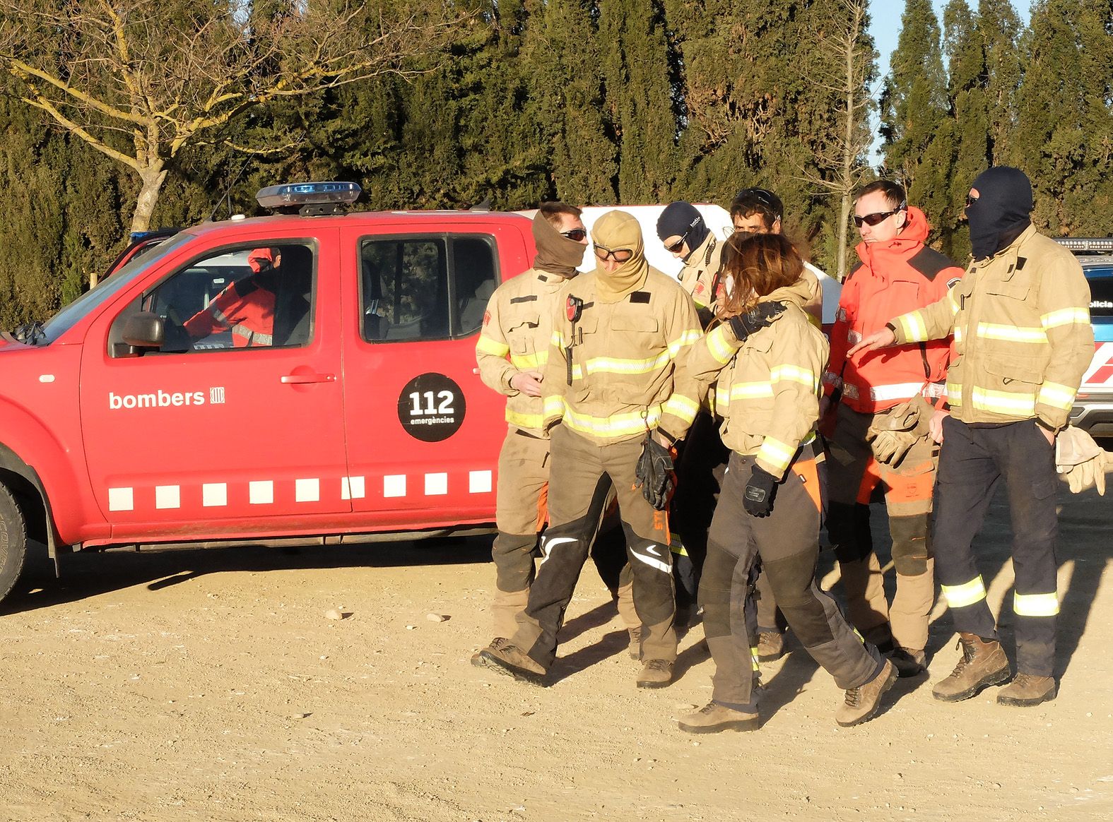 Incendi de vegetació a Peralada