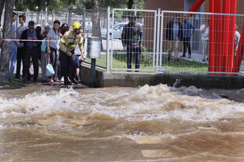 Inundació del Carrer Migdia de Girona