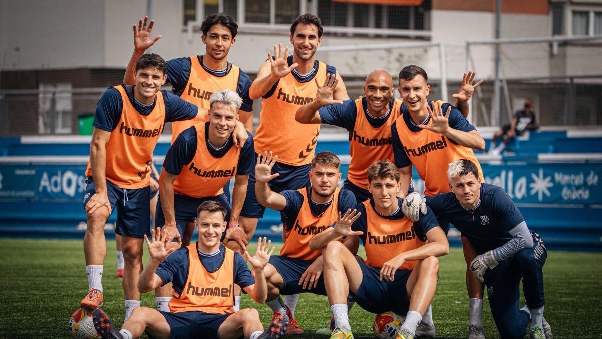 El Europa durante un entrenamiento semanal