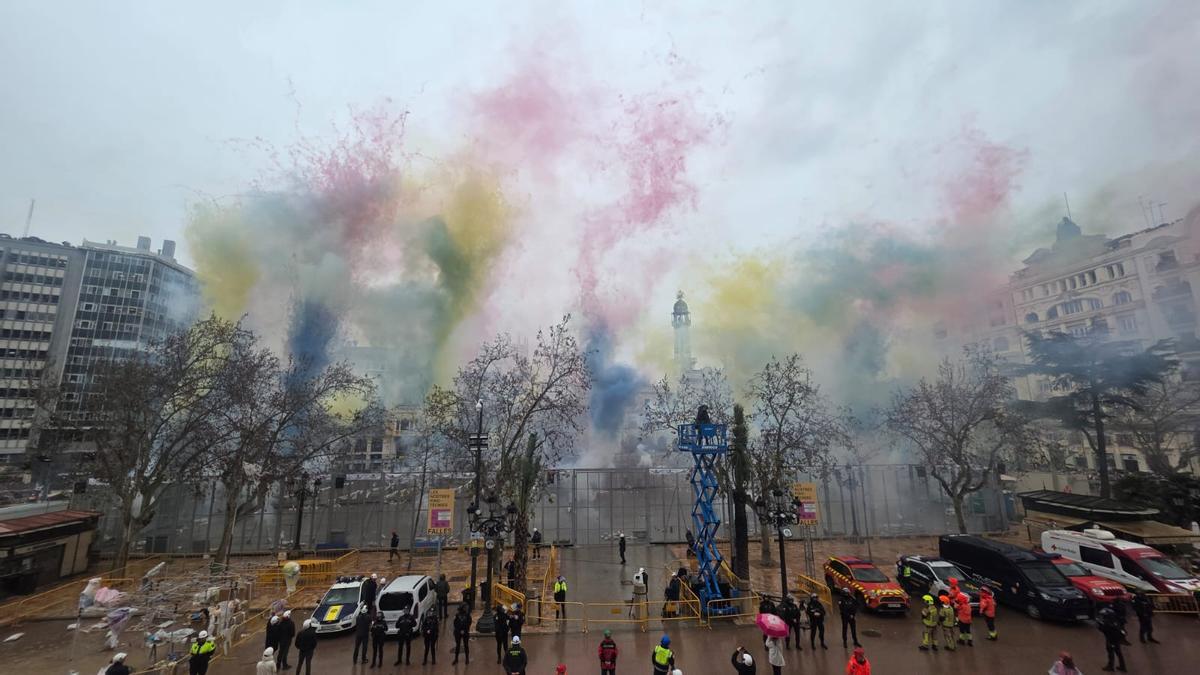 Revive la mascletà del 14 de marzo: así ha sido el disparo