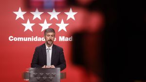 El portavoz del gobierno de la Comunidad de Madrid, Miguel Ángel García.