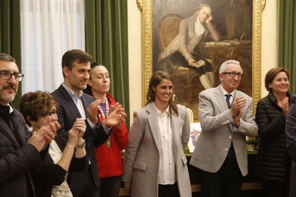 Recepción al Mavi en el Ayuntamiento de Gijón