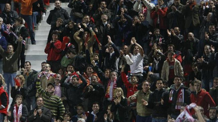 Gran ambient a l&#039;estadi de Montilivi contra el Saragossa.