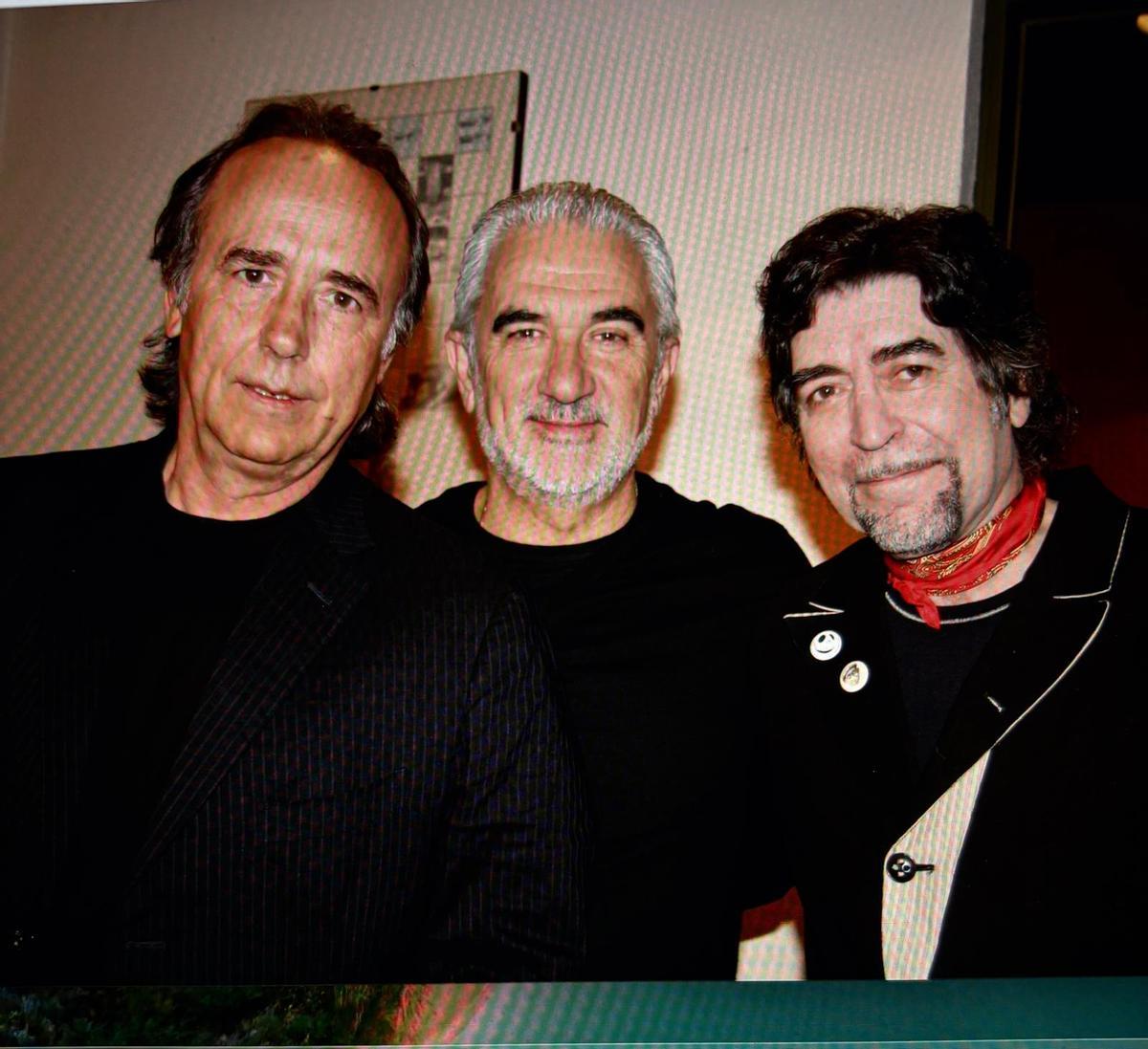 Berry con Joan Manuel Serrat y Joaquín Sabina.