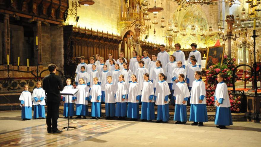 Die Blauets in der Kathedrale von Palma de Mallorca.