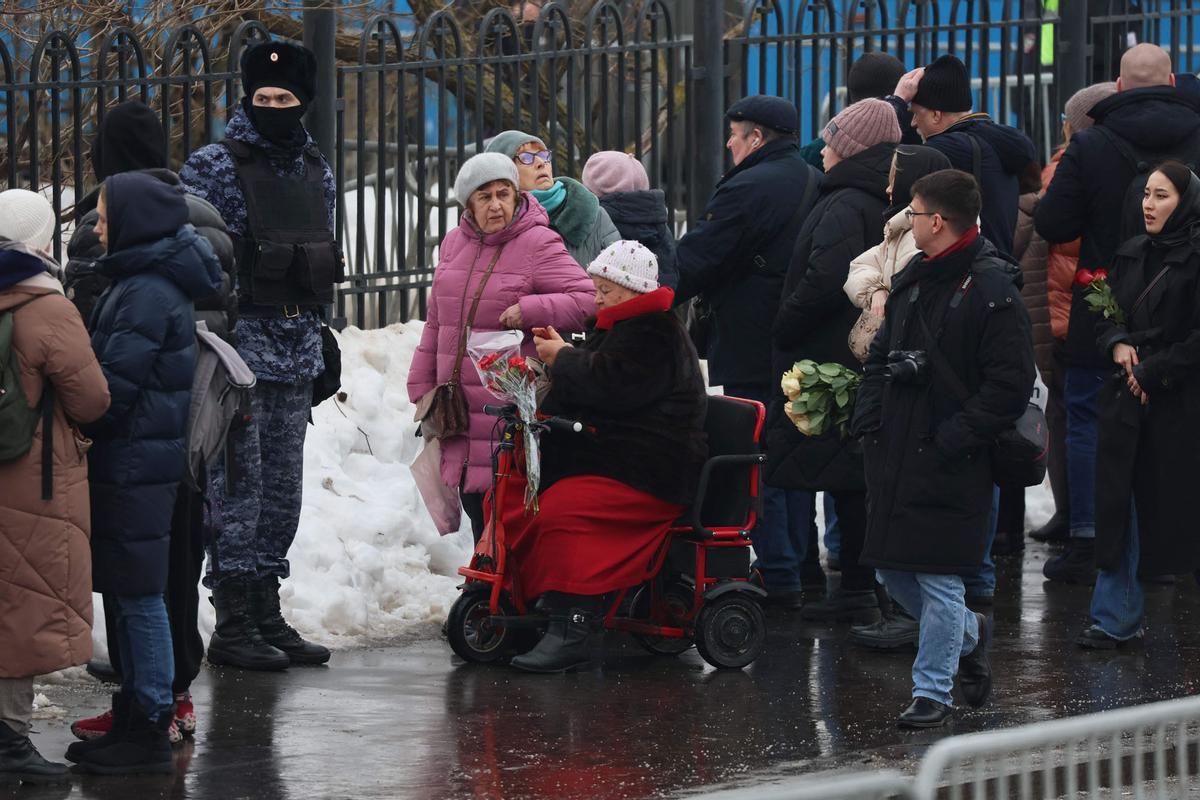 Funeral y ceremonia de despedida del político opositor ruso Alexei Navalny en Moscú