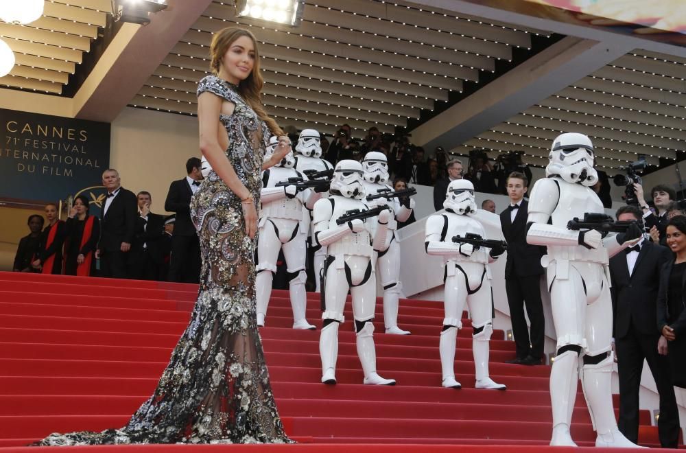La alfombra roja de Cannes en la presentación de ''Solo: A Star Wars Story''