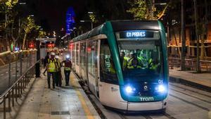 El nuevo tranvía por la Diagonal empieza las pruebas de circulación