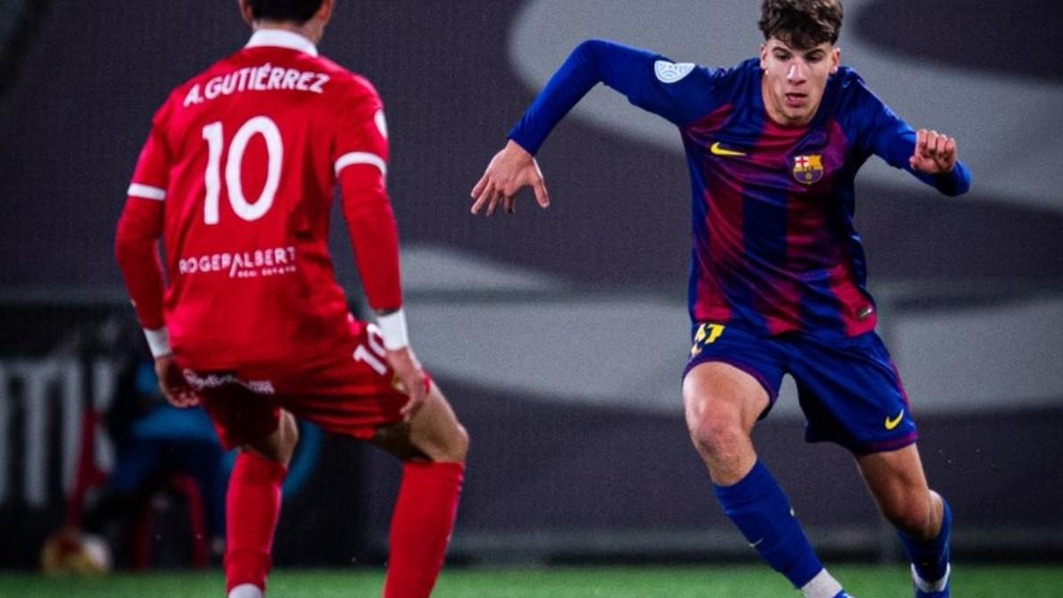 Jofre Torrents fue titular contra el Terrassa