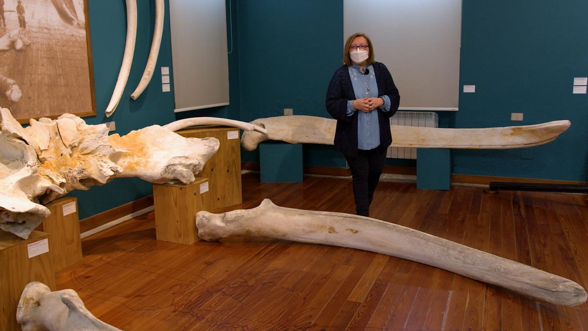 Amelia Pernas, no Museo do Mar de San Cibrao no que traballa.