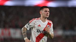 El argentino Franco Mastantuono con River Plate