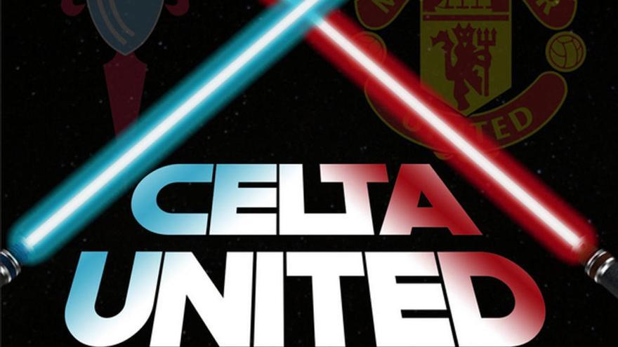 Cartel promocional del Celta - United // UEFA EUROPA LEAGUE