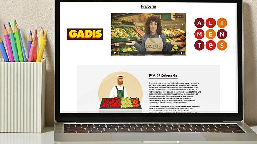 Plataforma ‘online’ del proyecto ‘Alimentes Digital’ de Gadis.   | // L.O.