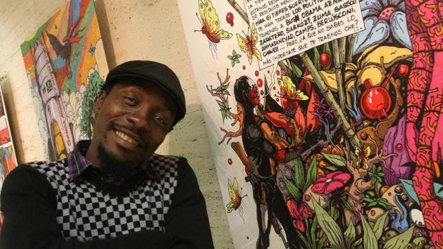 &quot;Convergencias y divergencias&quot;, del artista guineano Ramón Esono, puede verse en el MUA.