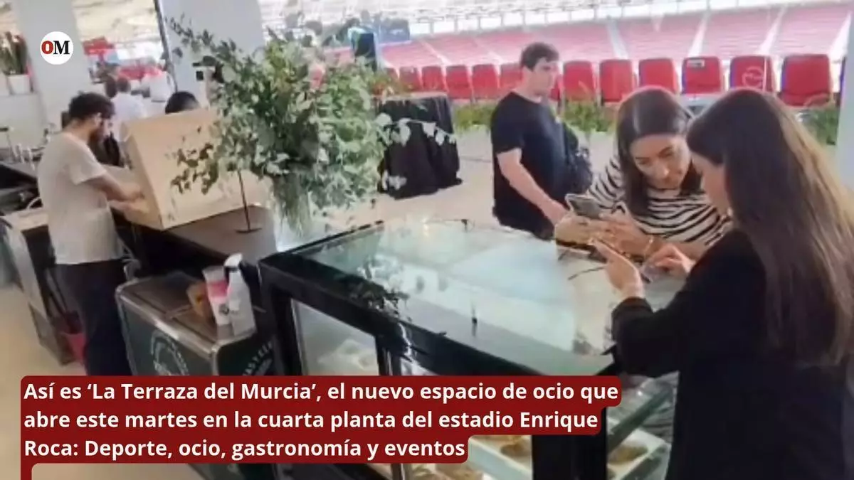 El Real Murcia abre su terraza en la cuarta planta del estadio y espera salir del concurso en febrero