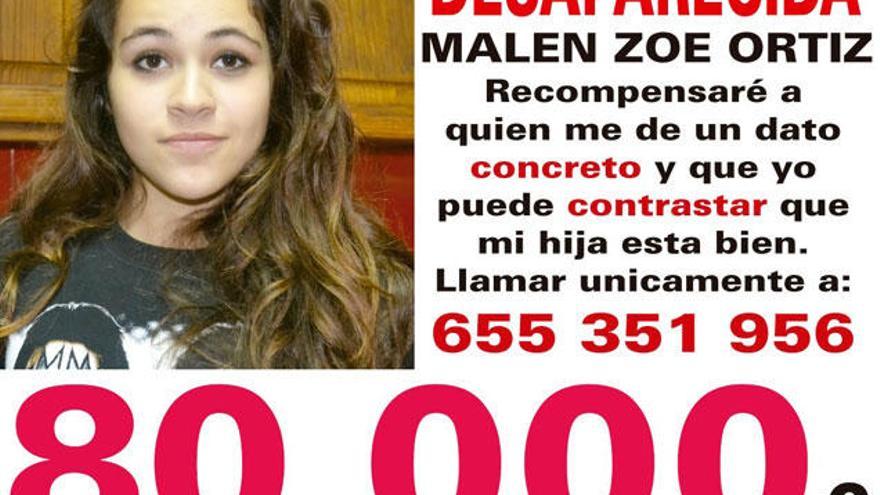 El padre de Malén ofrece 80.000€ por una pista sobre su paradero