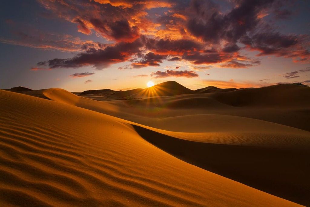 Amanecer den el Sahara