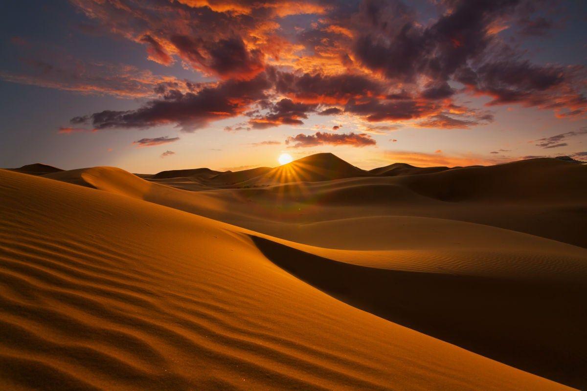 Amanecer den el Sahara