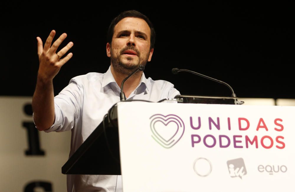 Acto de Unidas Podemos en el Palacio de Ferias de Málaga