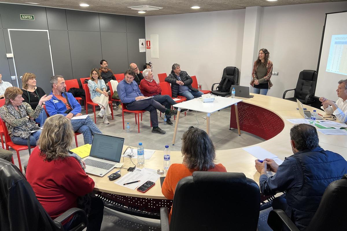 Un instant de la sessió del Consell d'Alcaldes de l'Alt Urgell, duta a terme a l'Ajuntament de Montferrer i Castellbò