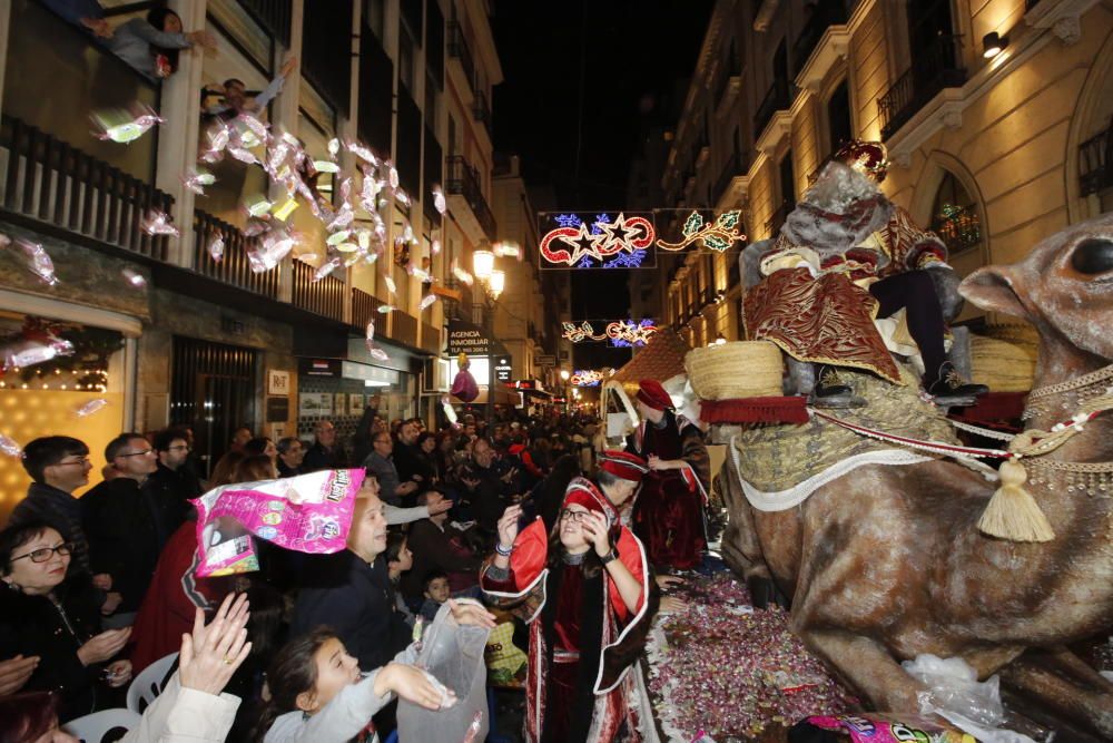 Cabalgata de los Reyes Magos en Alicante.