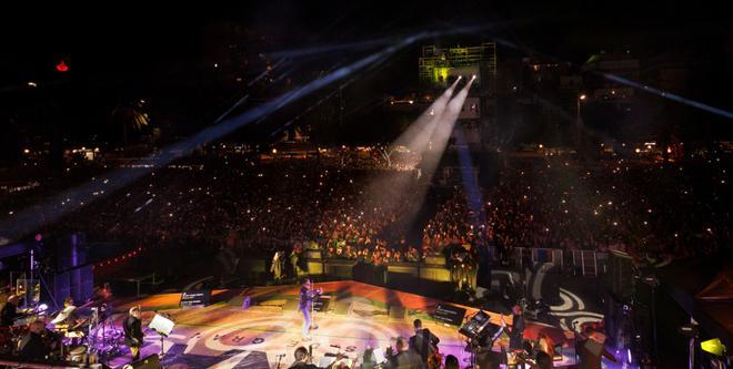 El concierto de Marc Anthony, a vista de dron