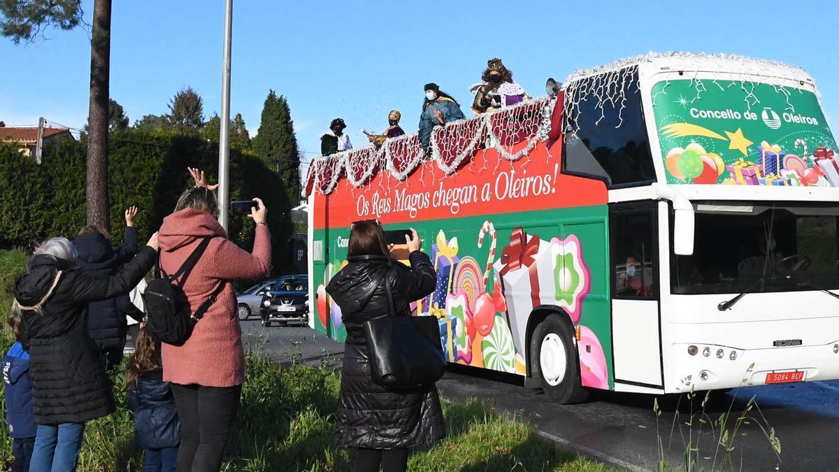 Cabalgata de Reyes en Oleiros el año pasado