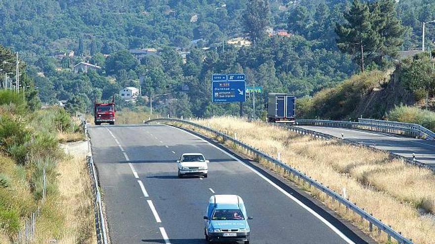 Uno de los tramos de la A-52, a su paso por Ourense