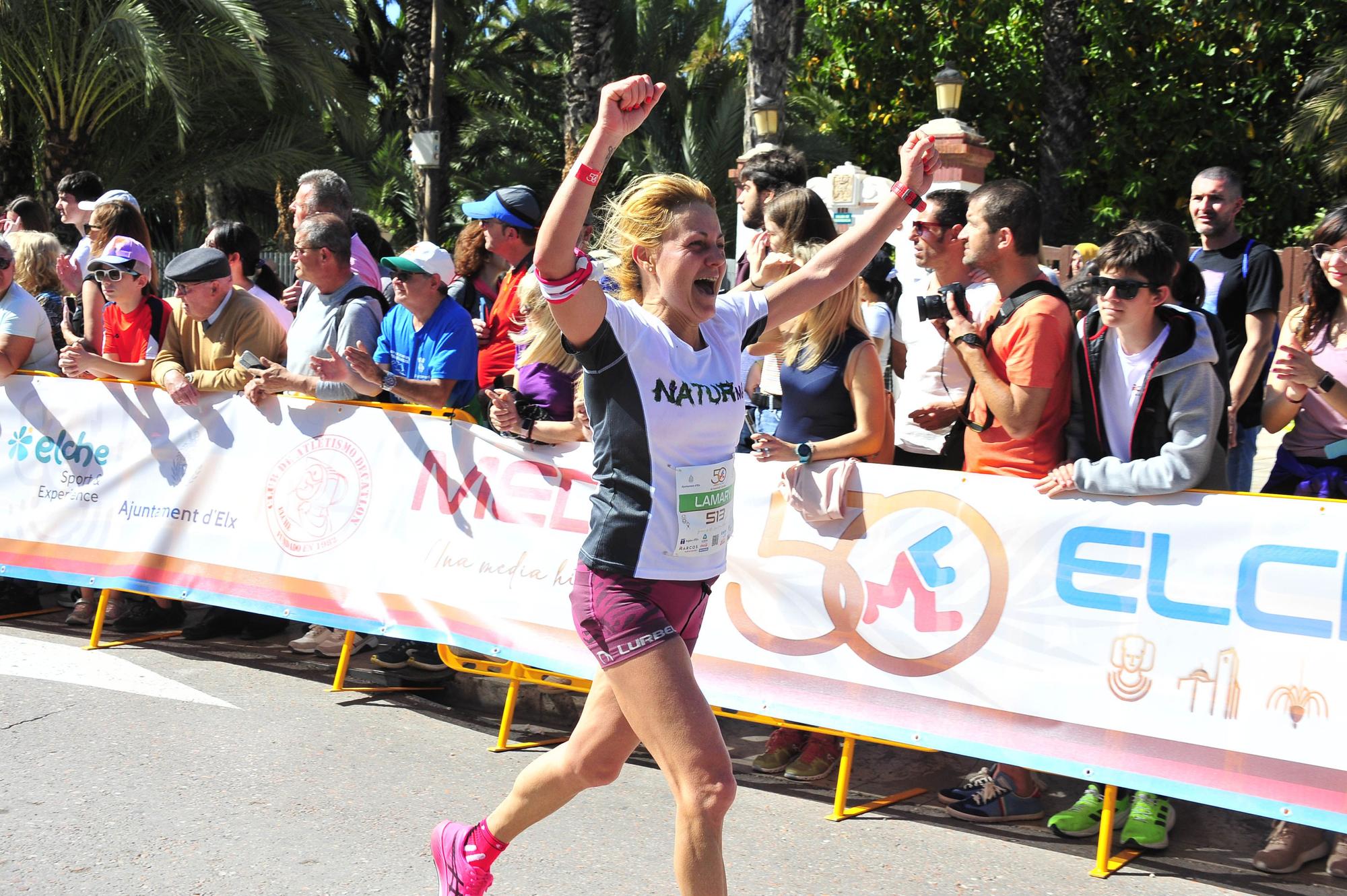 Un Medio Maratón de Elche marcado por el calor