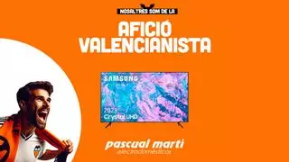 Gana un televisor Samsung de 65" gracias a Pascual Martí y al Valencia CF.