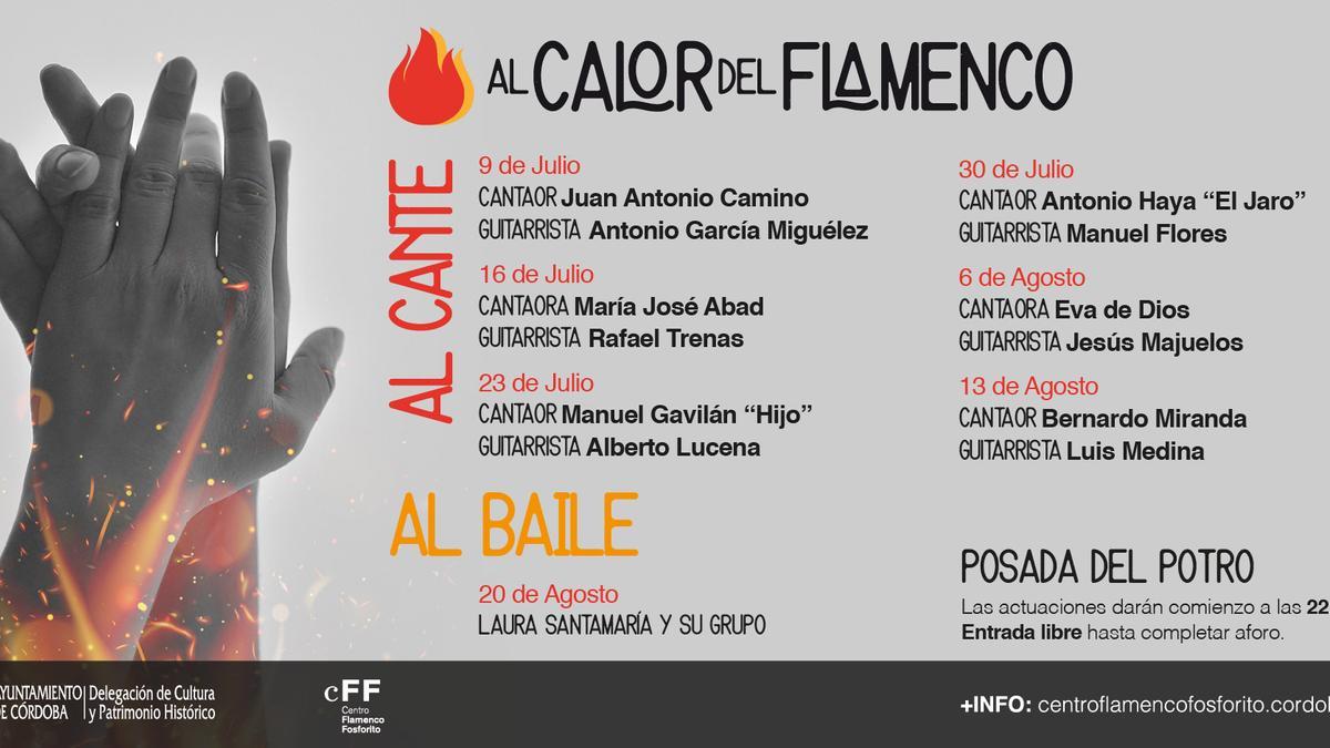 Cartel anunciador del ciclo flamenco.