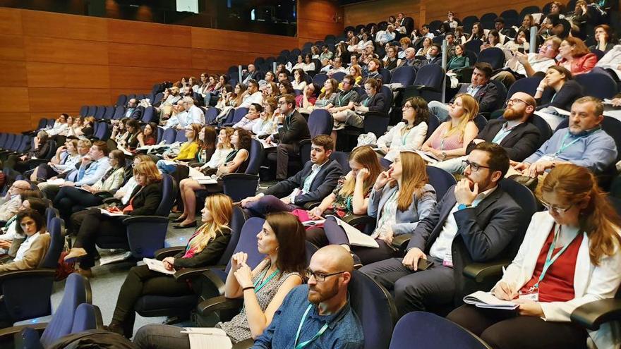 Asistentes al LVIII Congerso de la Sociedad Española de Cirugía Pediátrica, hoy, en Vigo. // FdV