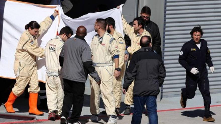 Accidente de Alonso en Montmeló