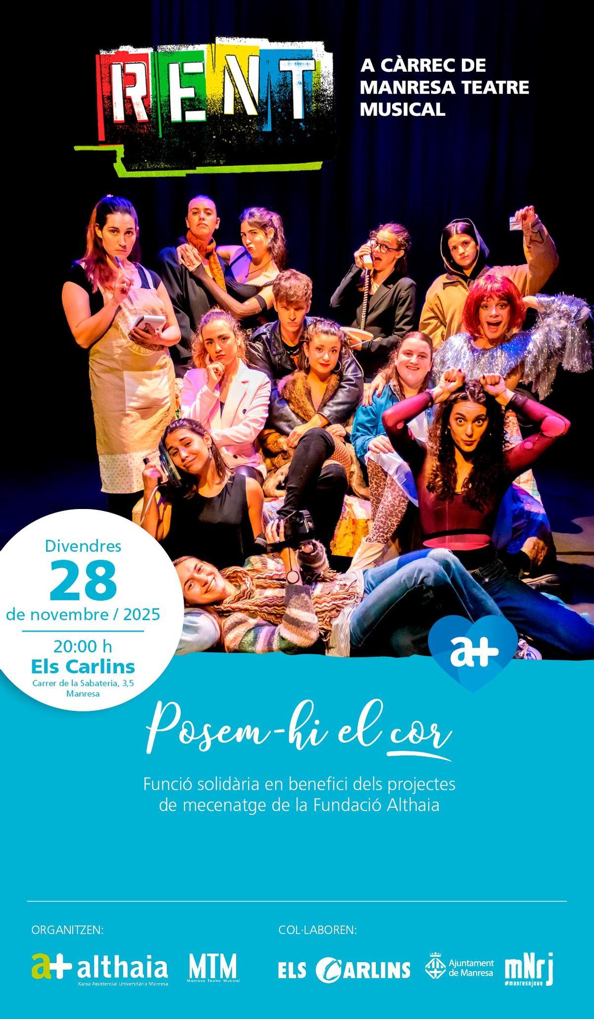 Cartell de la campanya solidària amb MTM