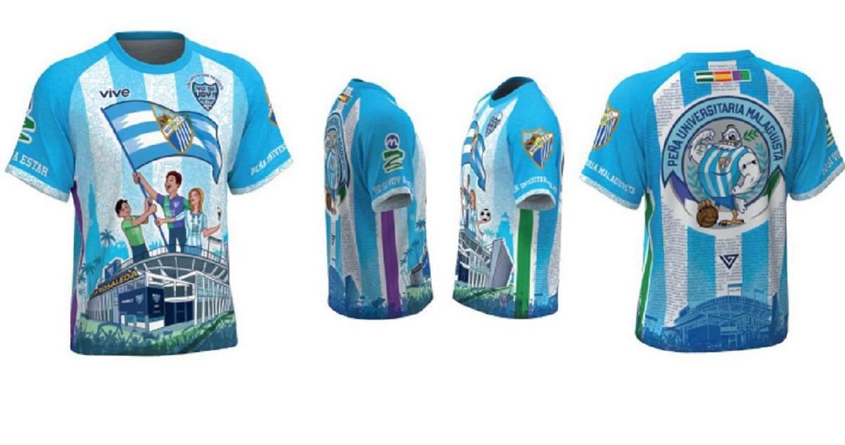 Camiseta homenaje a la afición del Málaga CF.