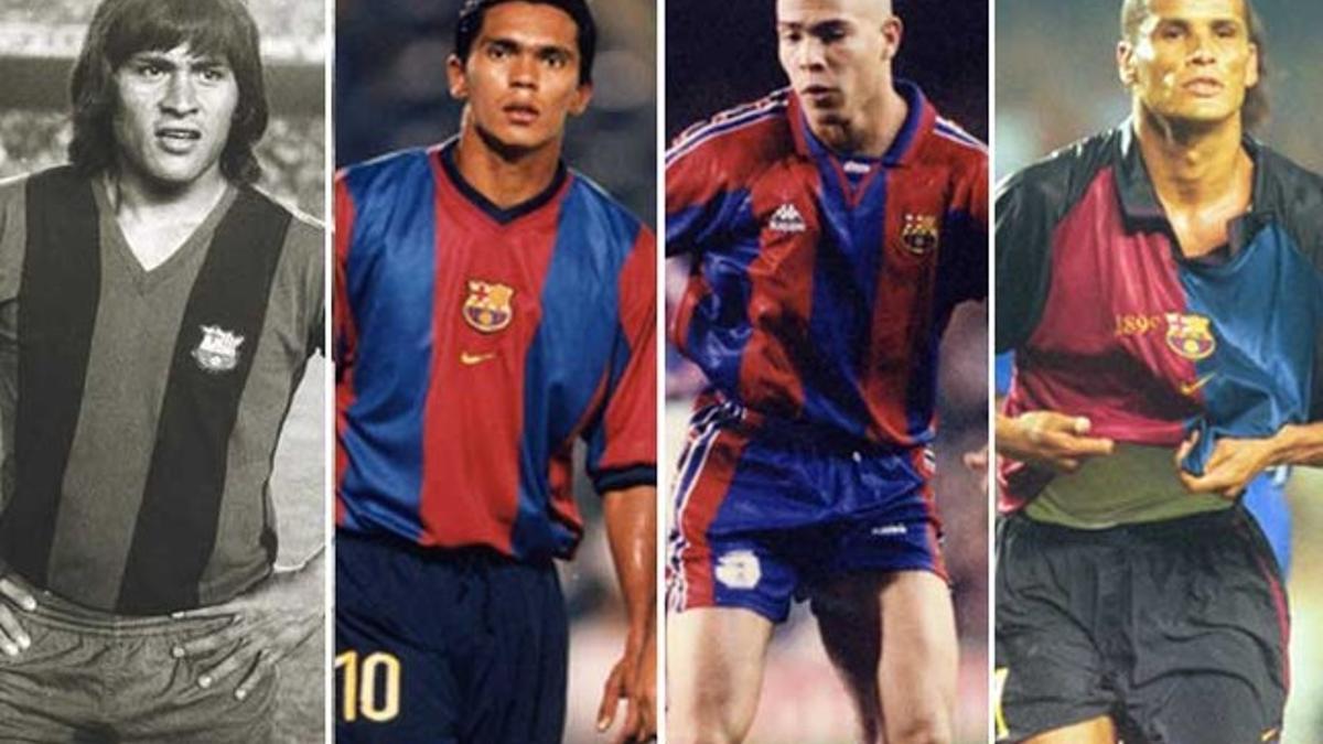 Sotil, Giovanni, Ronaldo y Rivaldo, campeones de la Copa América con el FC Barcelona