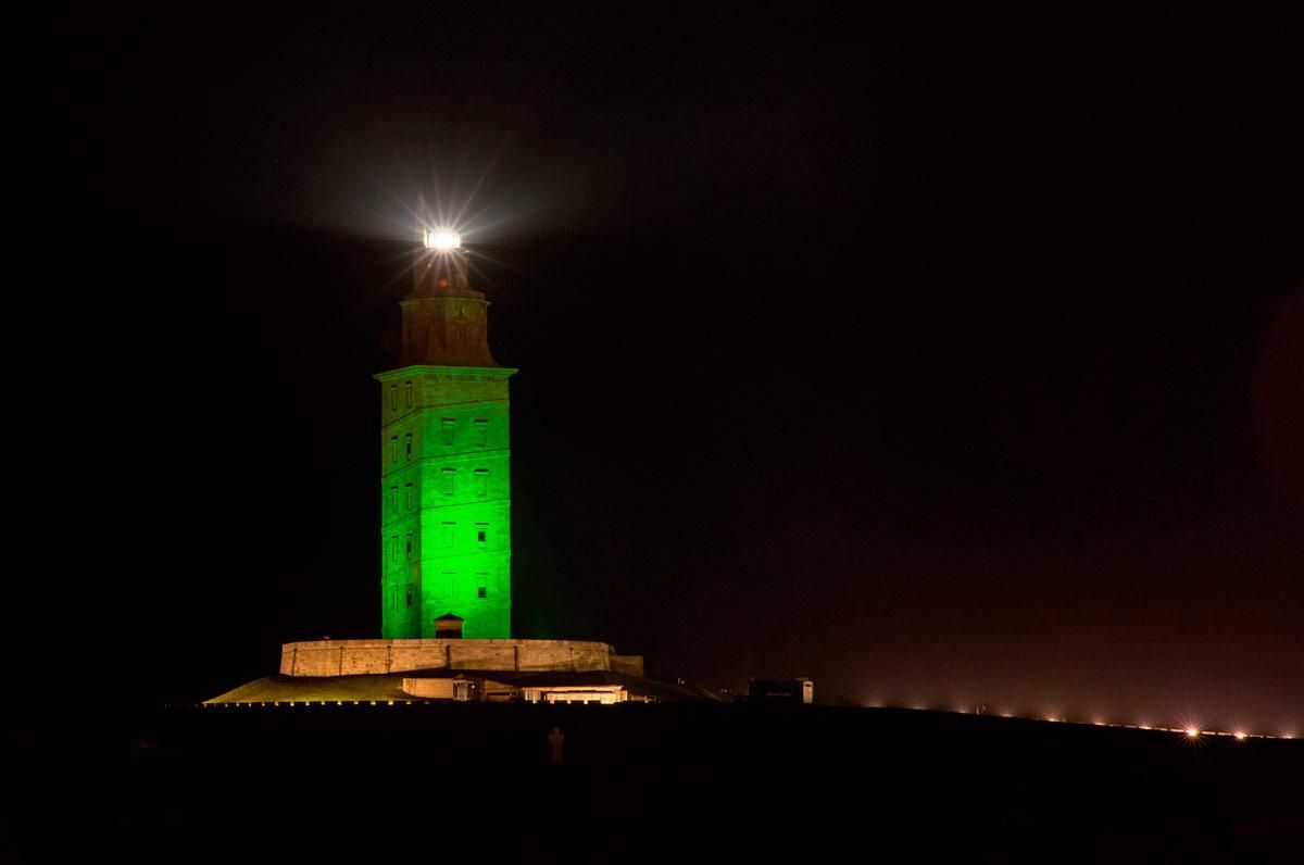 Monumentos iluminados por San Patricio