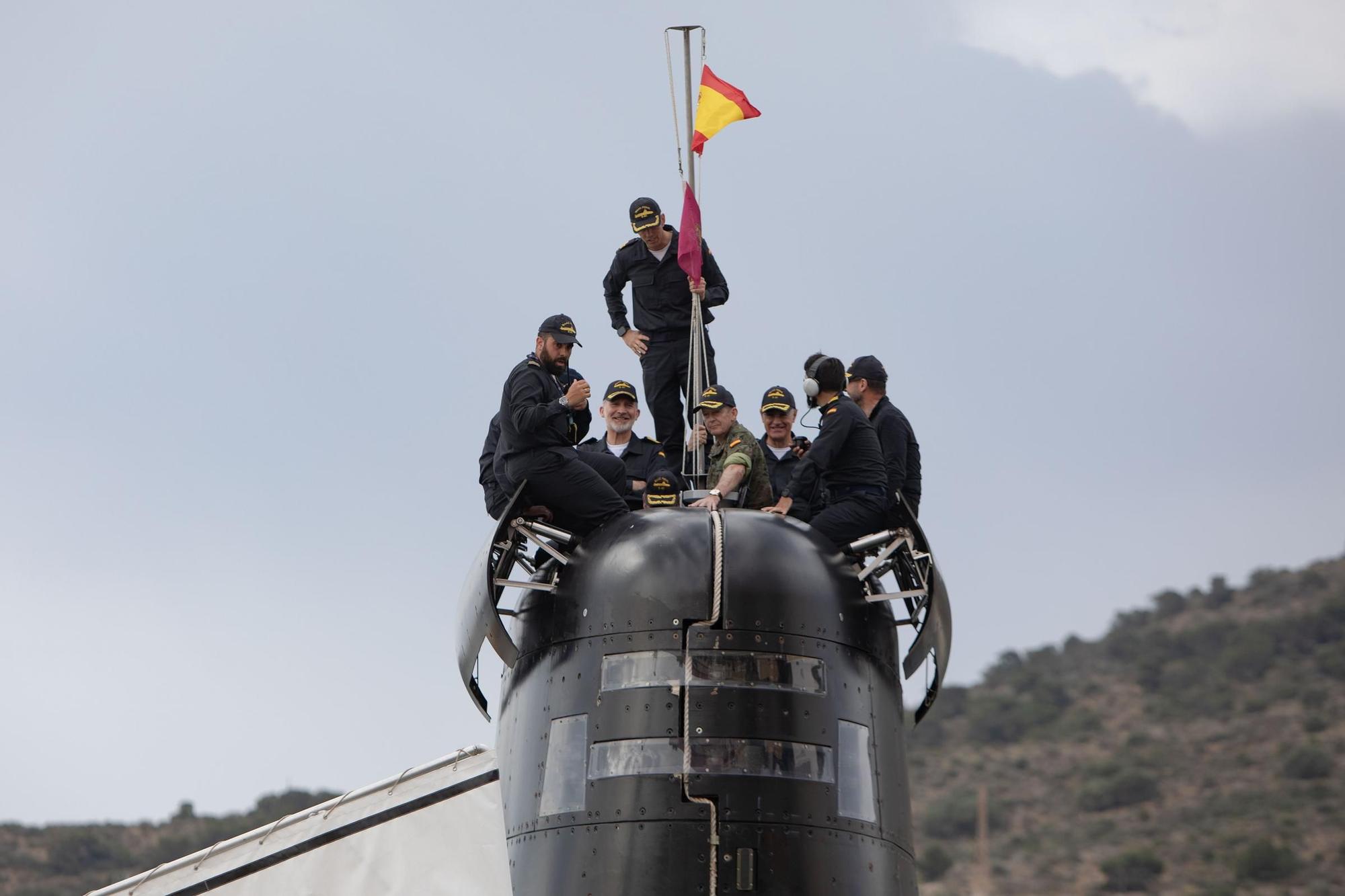 Así ha sido la visita del Rey Felipe VI en Cartagena para conocer el sumbarino S-81