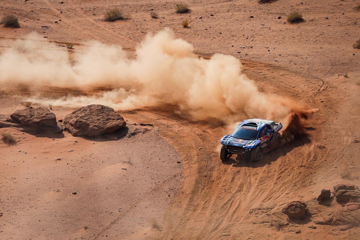 Carlos Sainz, con su Ford, en el Dakar 2026.