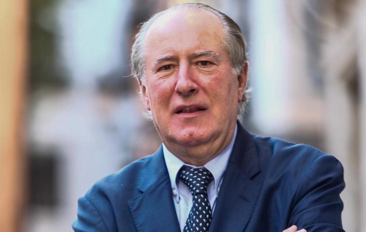 José María Gay de Liébana, antes de su confererencia.