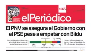 La portada de EL PERIÓDICO del 22 de abril de 2024