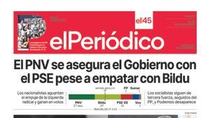 La portada de EL PERIÓDICO del 22 de abril de 2024