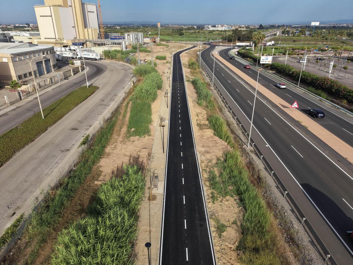 Nuevo carril bici en Massalfassar.