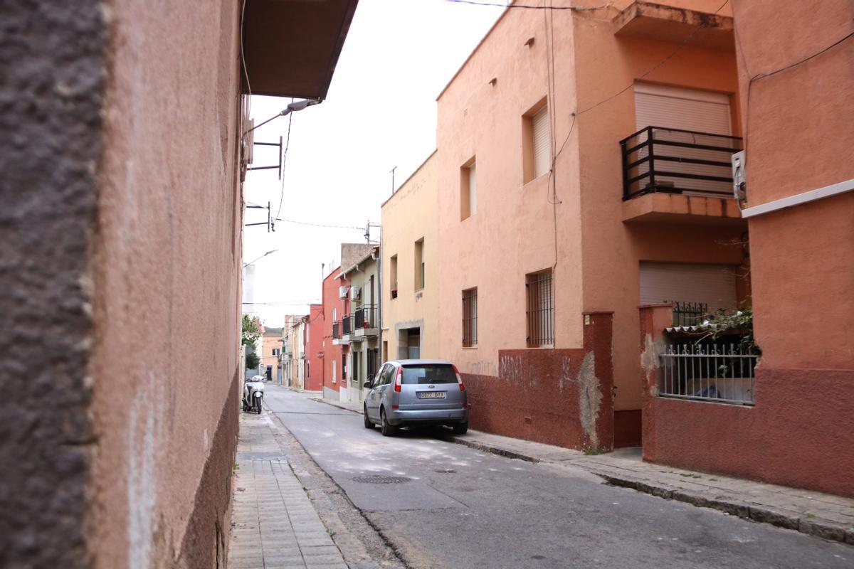 El carrer Marià Llavanera, un dels mes afectats pels talls de llum