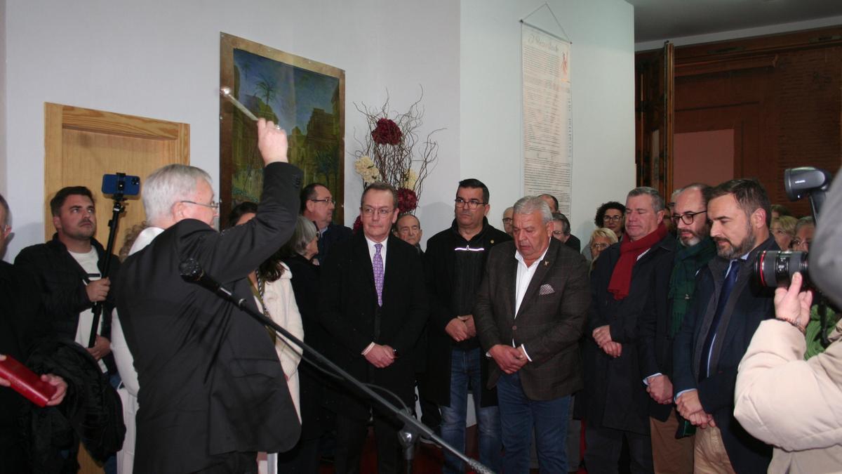 El obispo de la Diócesis de Cartagena, José Manuel Lorca Planes, bendecía la Casa del Resucitado.