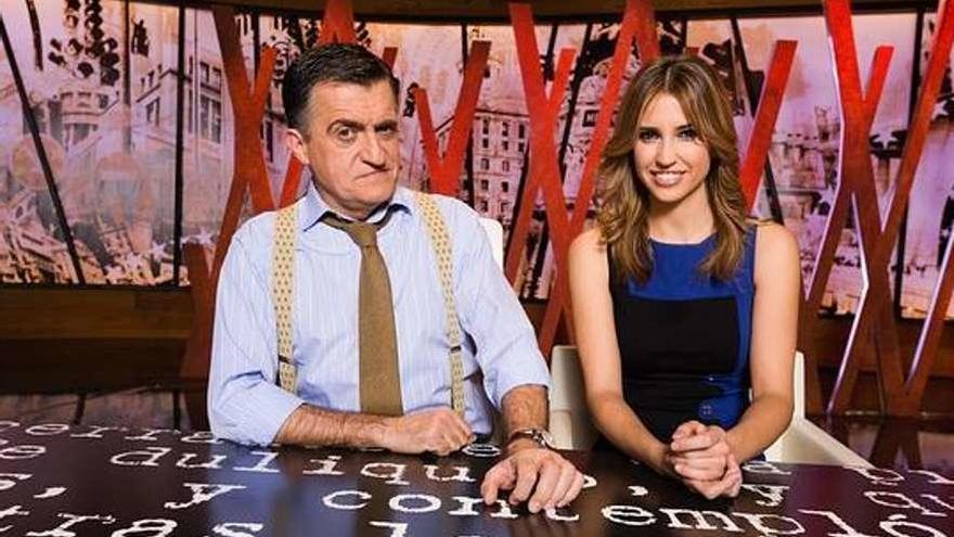 El Gran Wyoming y Sandra Sabatés, en el plató de &#039;El Intermedio&#039;.