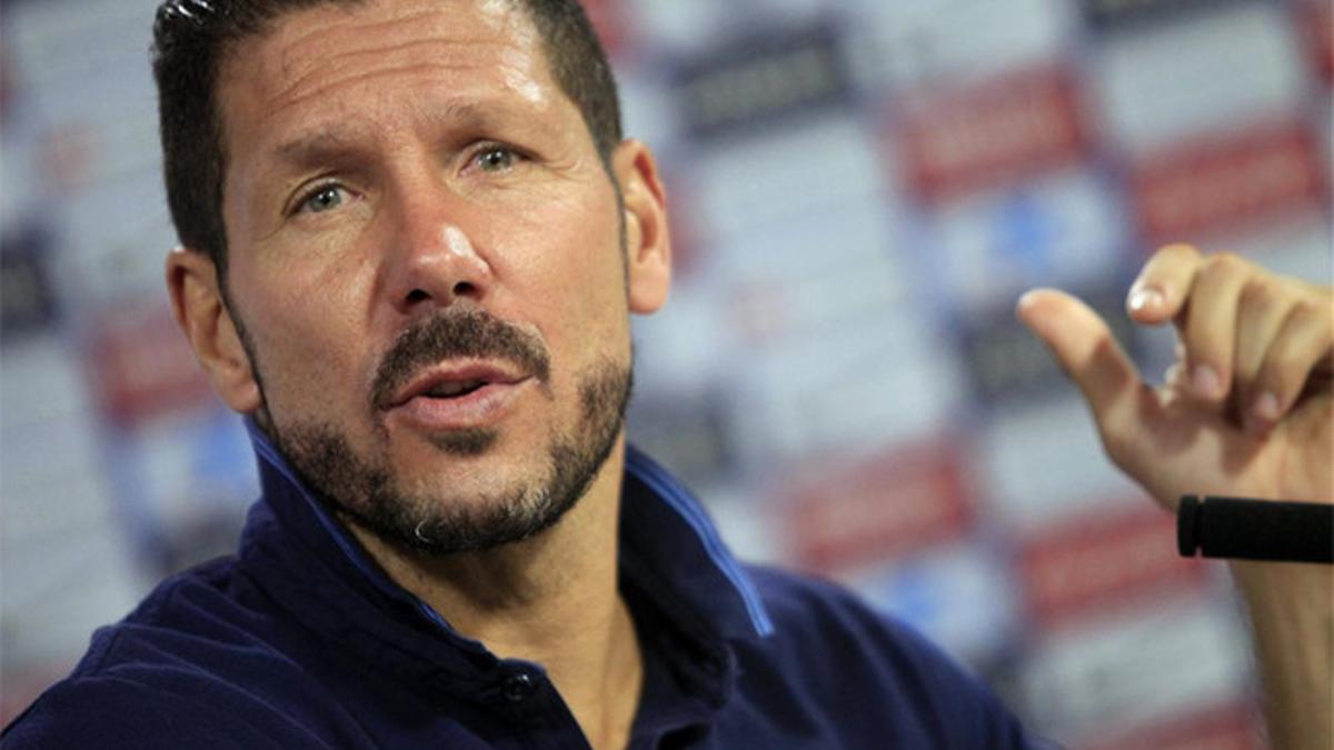 Simeone, en rueda de prensa