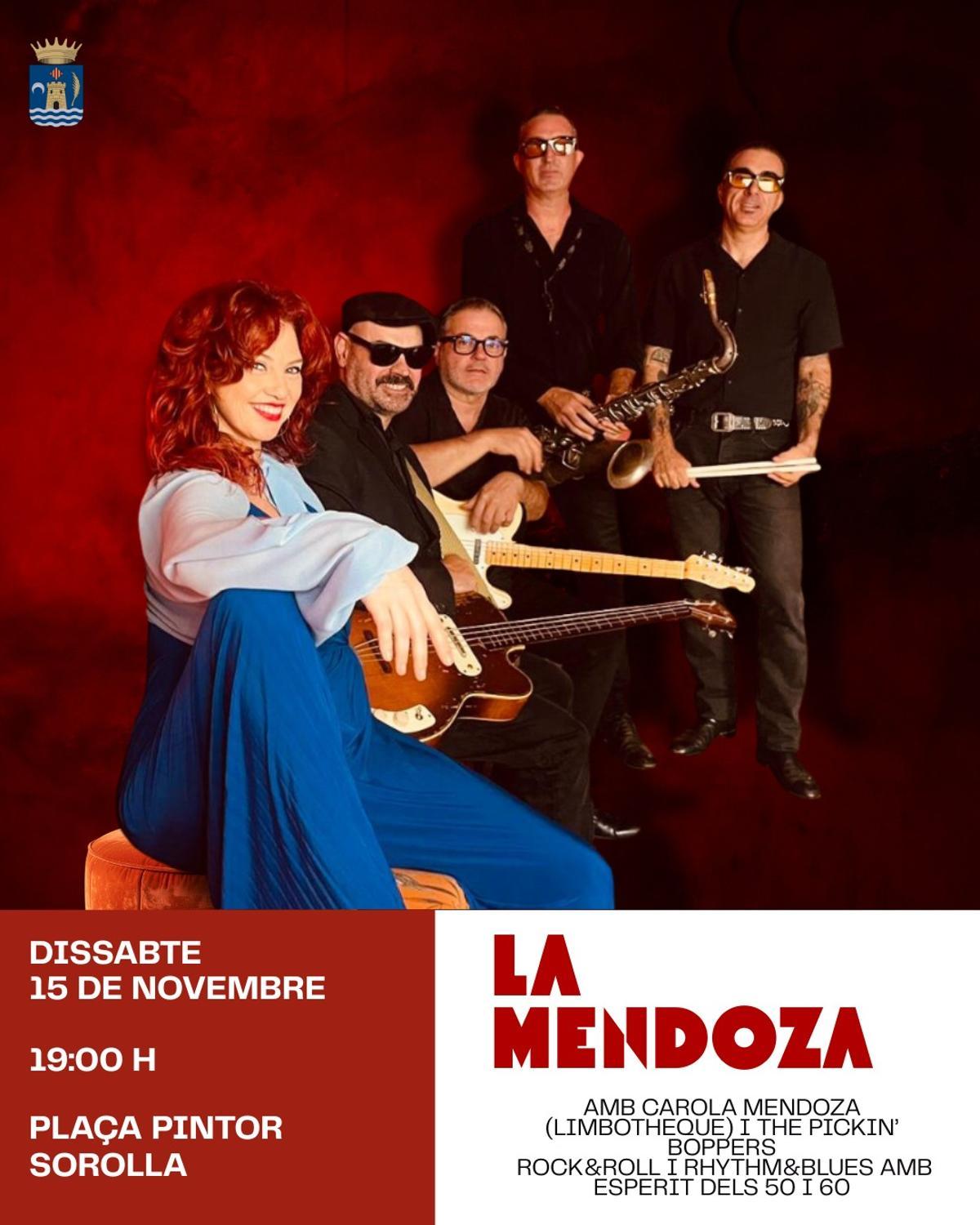 En Benifairó de la Valldigna hay concierto de rock con "La Mendoza"